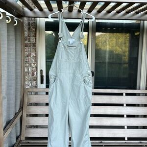 Vintage Honors 90s or early 2000s olive green overalls size medium 100% cotton